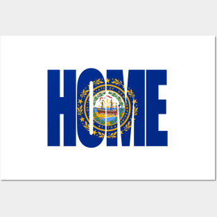 New Hampshire Home - State Flag Posters and Art